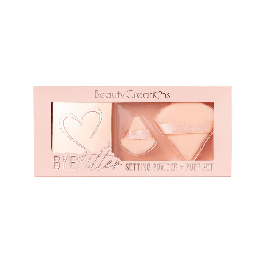 BYE FILTER SETTING POWDER + PUFF SET- BEAUTY CREATIONS