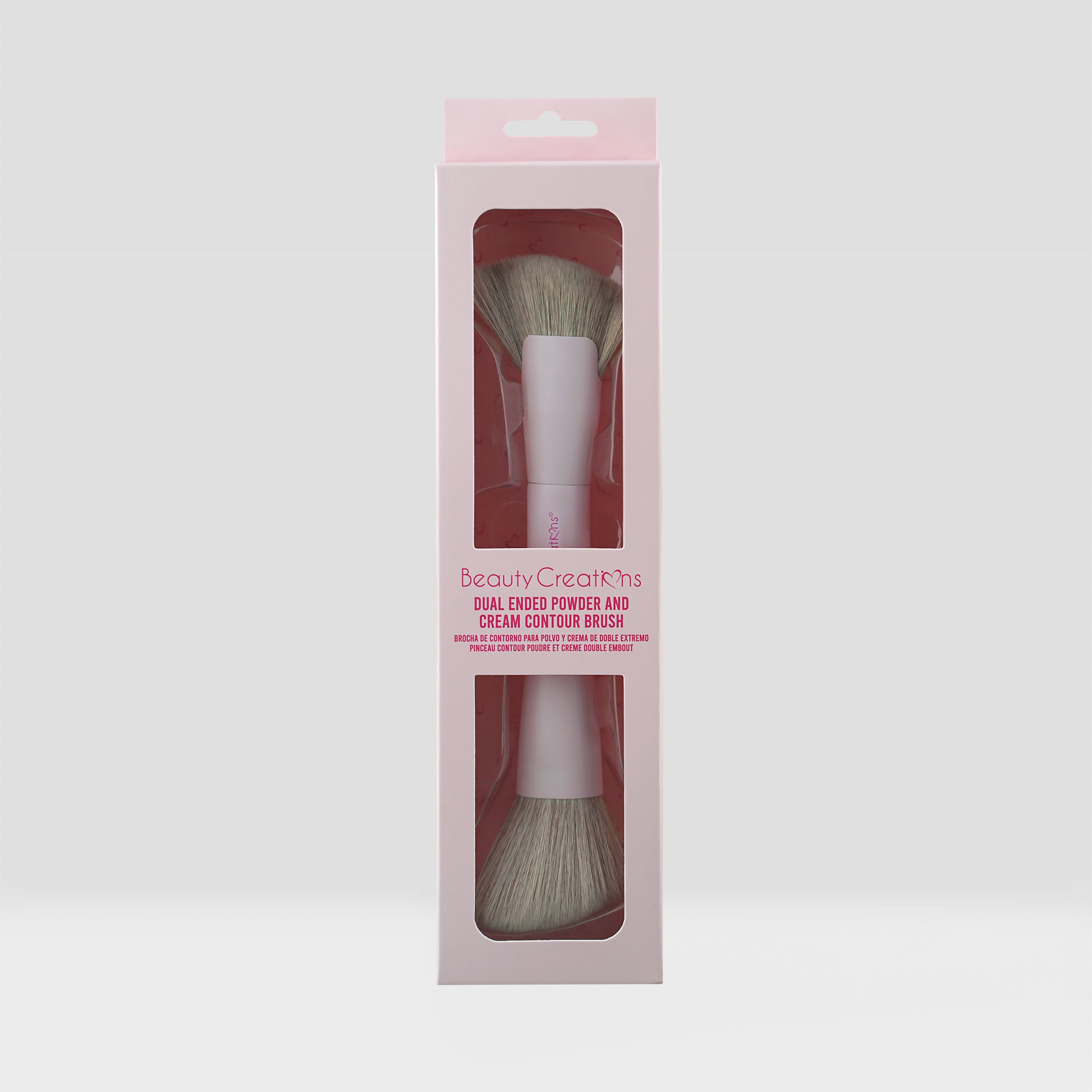 Brochas - Brocha De Doble Fin Crema Y Polvo - Contorno | BEAUTY CREATIONS