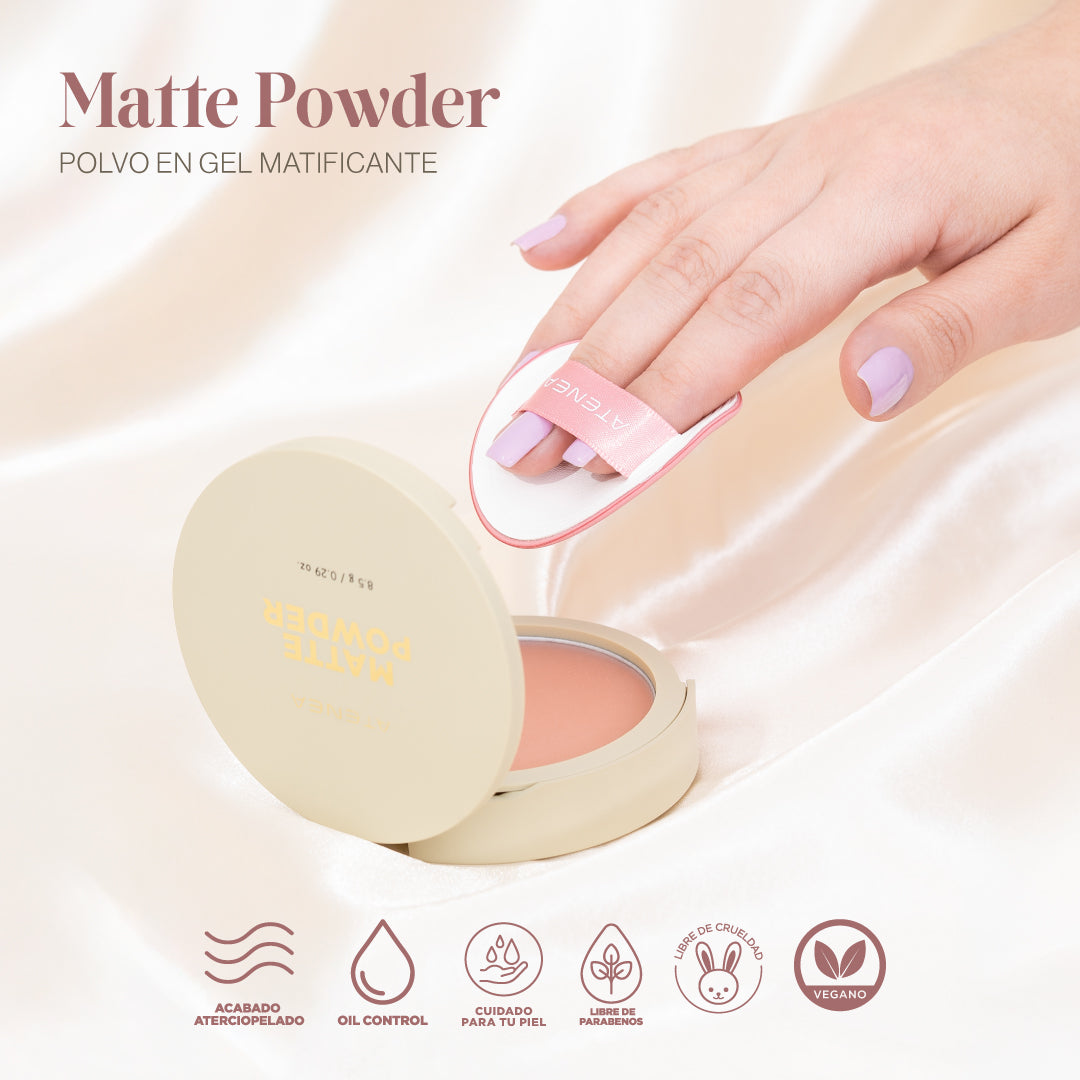 MATTE POWDER | POLVO MATIFICADOR EN GEL | ATENEA