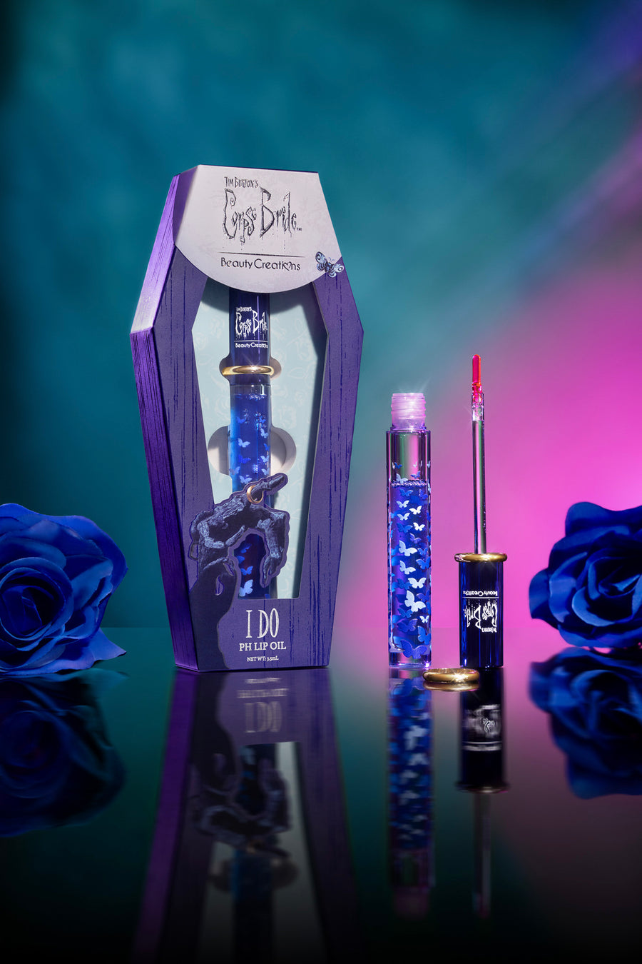 Tim Burton's Corpse Bride x Beauty Creations "I Do: Vows" Aceite de Labios pH | Beauty Creations