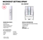 MICRODOT SETTING SPRAY DISPLAY | MOIRA COSMETICS