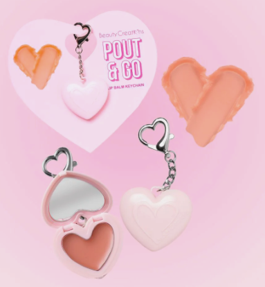 POUT & GO -LIP BALM KEYCHAIN - LLAVERO CON BALSAMO | BEAUTY CREATIONS