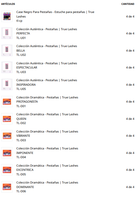 EXHIBIDOR TRUE LASHES | TRUE LASHES