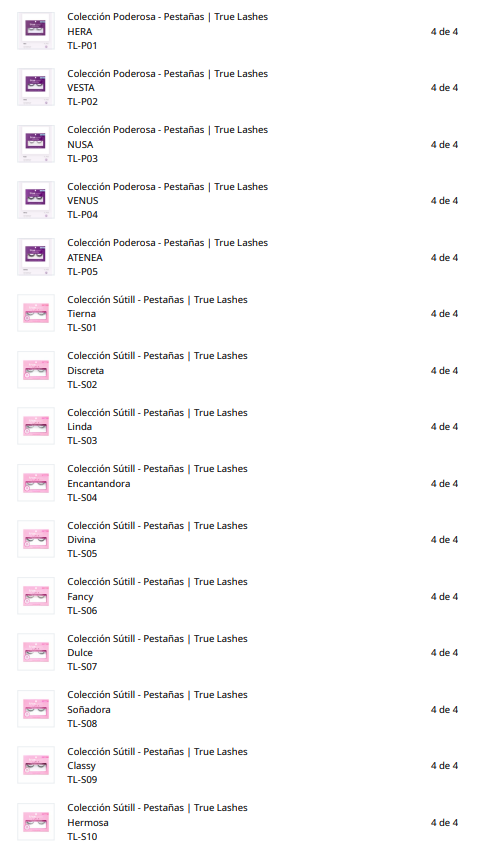 EXHIBIDOR TRUE LASHES | TRUE LASHES