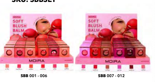 SOFT BLUSH BALM DISPLAY | MOIRA COSMETICS