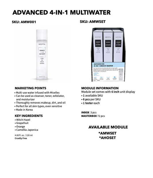 ADVANCED 4-IN-1 MULTI-WATER DISPLAY - MOIRA