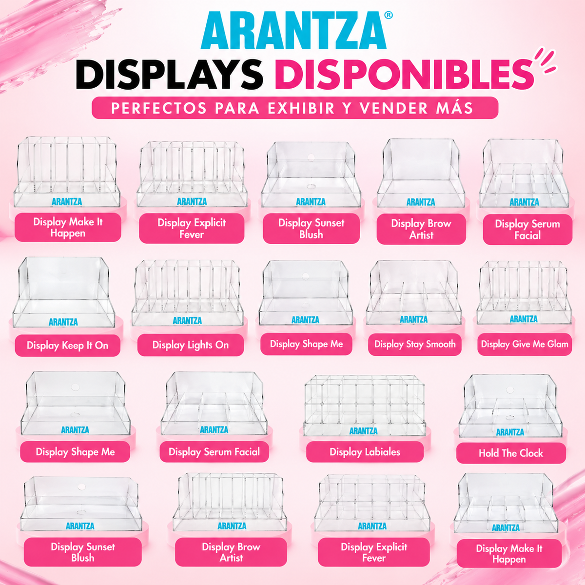 ***PREORDEN*** Exhibidores Arantza Cosmetics