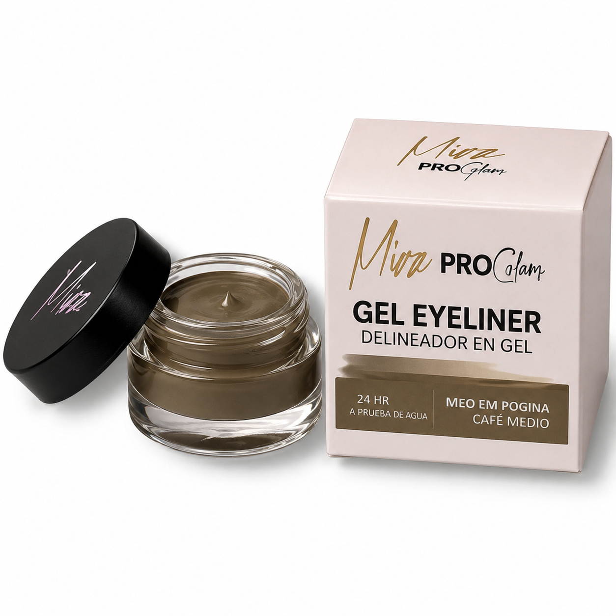 DELINEADOR EN GEL MEDIUM BROWN | MIZZ BRUSHES