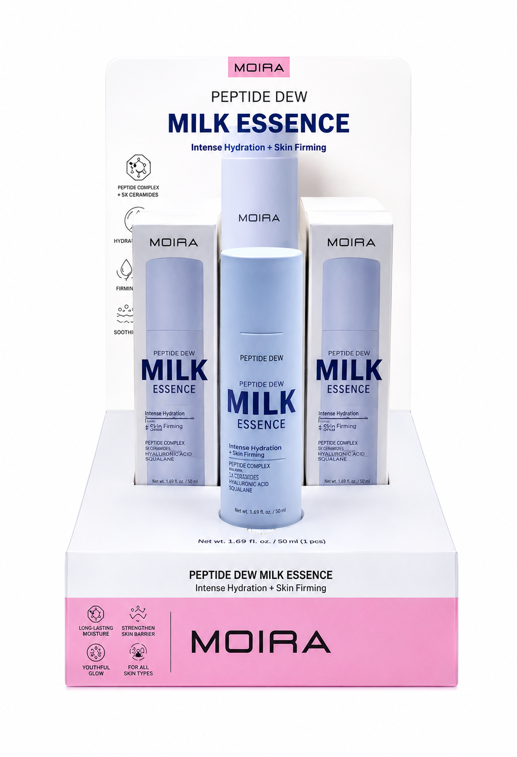 PEPTIDE DEW MILK ESSENCE DISPLAY - MOIRA