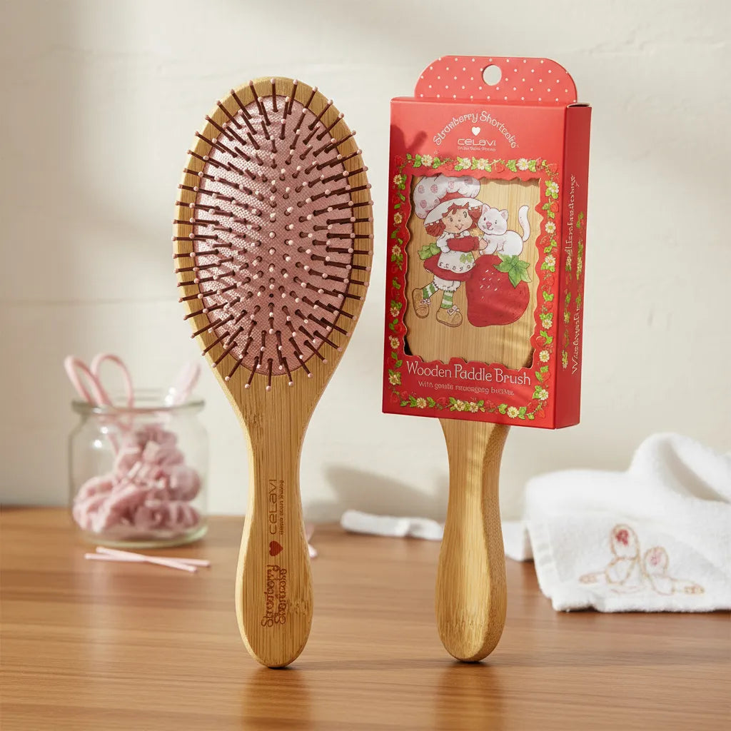 STRAWBERRY CEPILLO PARA CABELLO DE MADERA | CELAVI