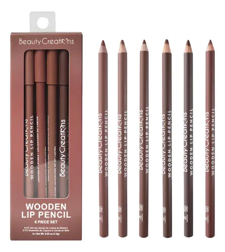 WOODEN SET - LAPIZ DELINEADOR DE LABIOS - BEAUTY CREATIONS