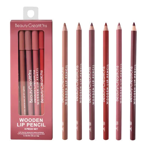 WOODEN SET - LAPIZ DELINEADOR DE LABIOS - BEAUTY CREATIONS