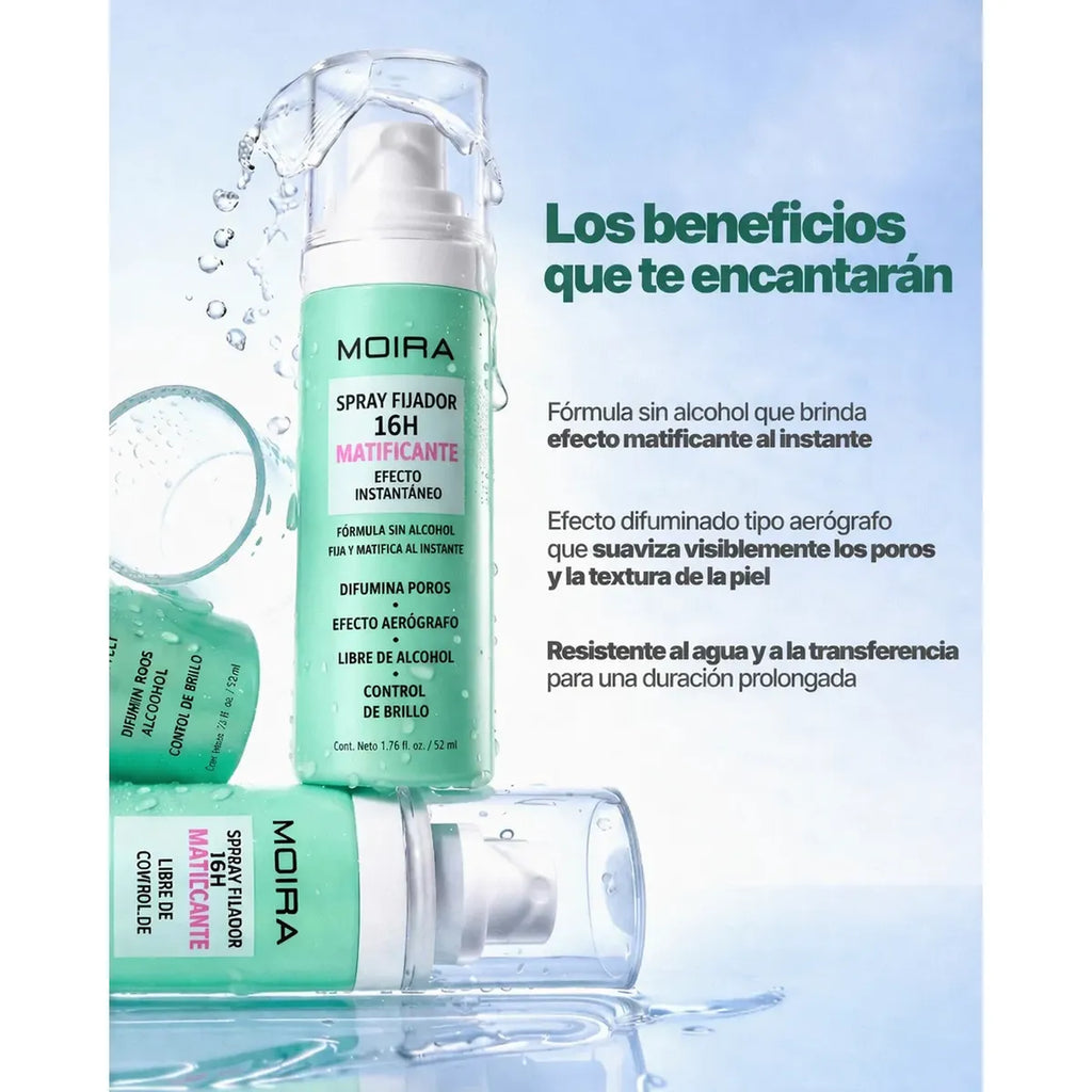 16HR Seal Mattifying Setting Spray | MOIRA