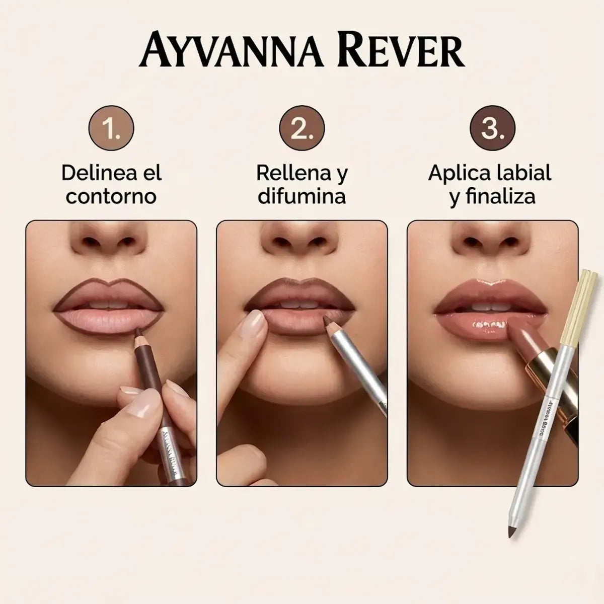 DELINEADOR DE LABIOS BICOLOR - AYVANNA REVER
