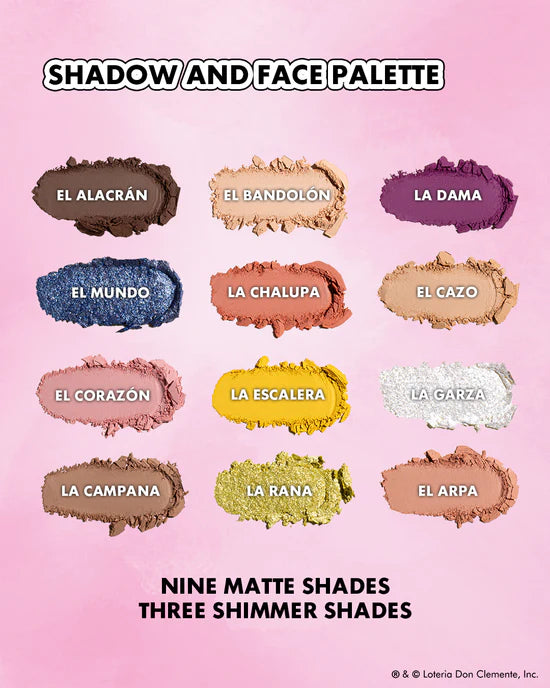 LOTERIA PALETA DE SOMBRAS Y ROSTRO - BEAUTY CREATIONS