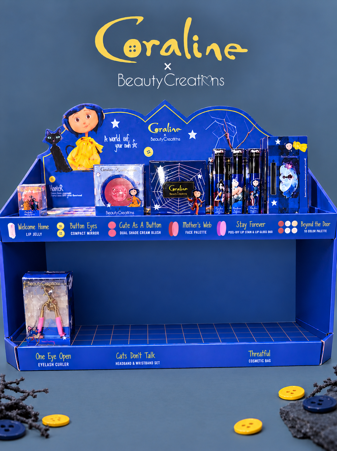 CORALINE DISPLAY | BEAUTY CREATIONS