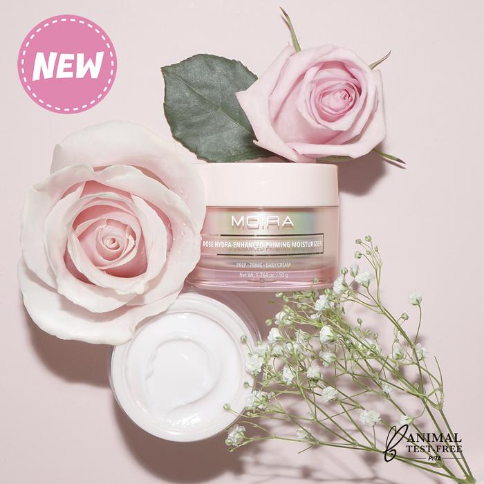 ROSE HYDRA-ENHANCED PRIMING MOISTURIZER - MOIRA - Compra Maquillaje y Artículos de Belleza | Belle Queen Cosmetics