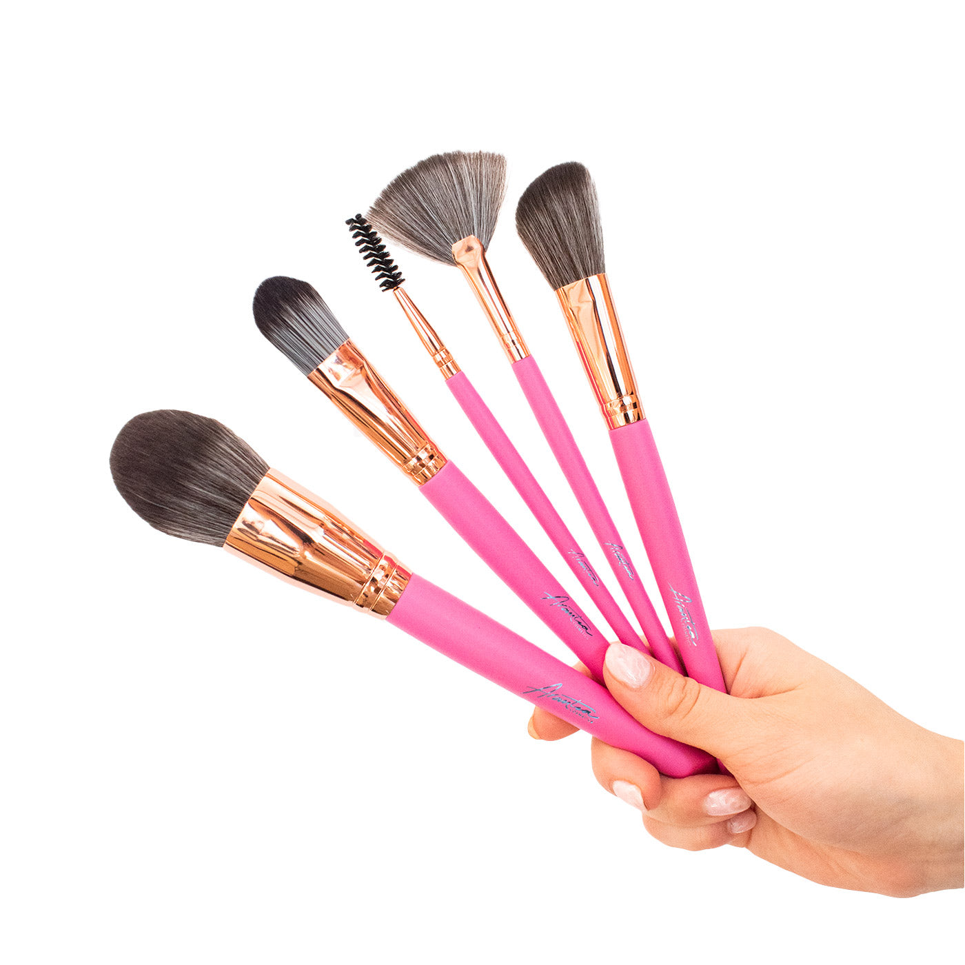 BRONZED PINK Set 24 Brochas con Estuche | Arantza Cosmetics