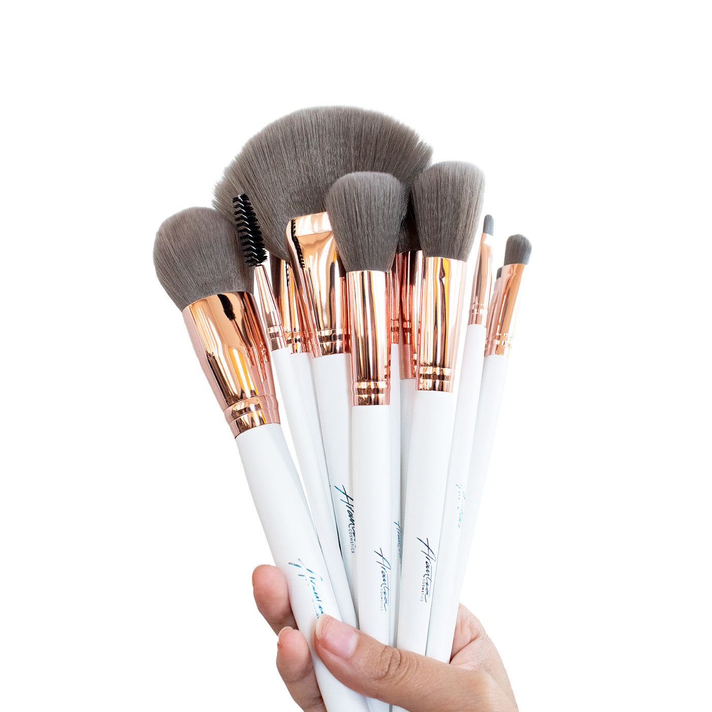 MAJESTIC WHITE Pro Brush Set 24 Brochas| Arantza Cosmetics