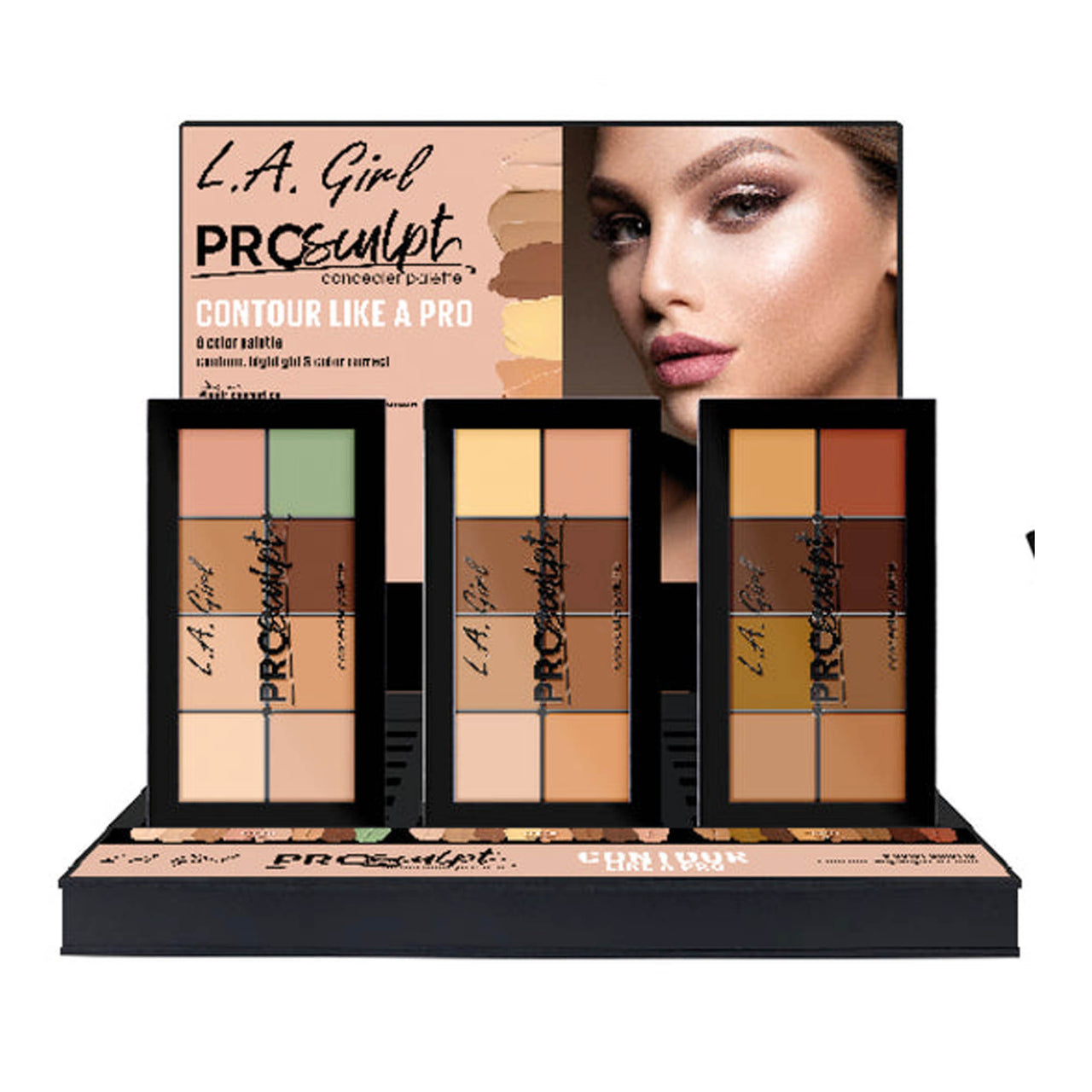 Pro Sculpt Concealer Palette Display - LA GIRL