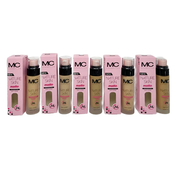 Nature Skin Matte Foundation 12 Piezas| Mc Cosmetics