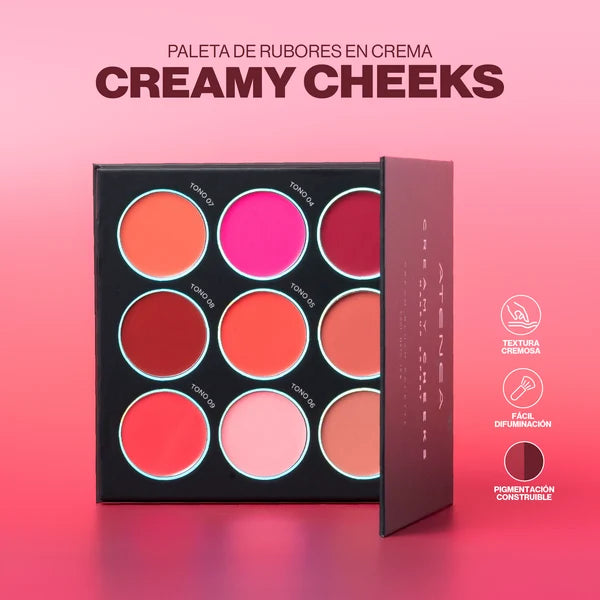 PALETA CREAMY CHEEKS - MAKEUP EXPERT - ATENEA