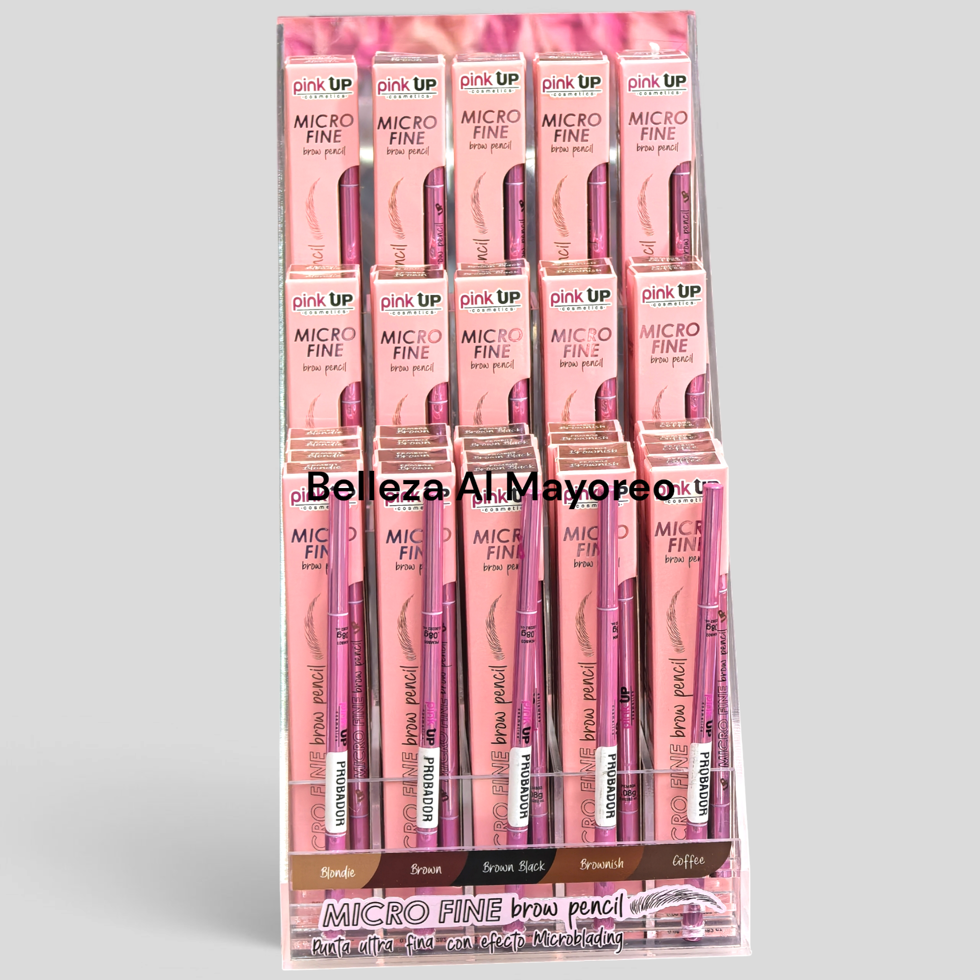 Micro Fine Brow Pencil - Lápiz Para Ceja Display | Pink Up