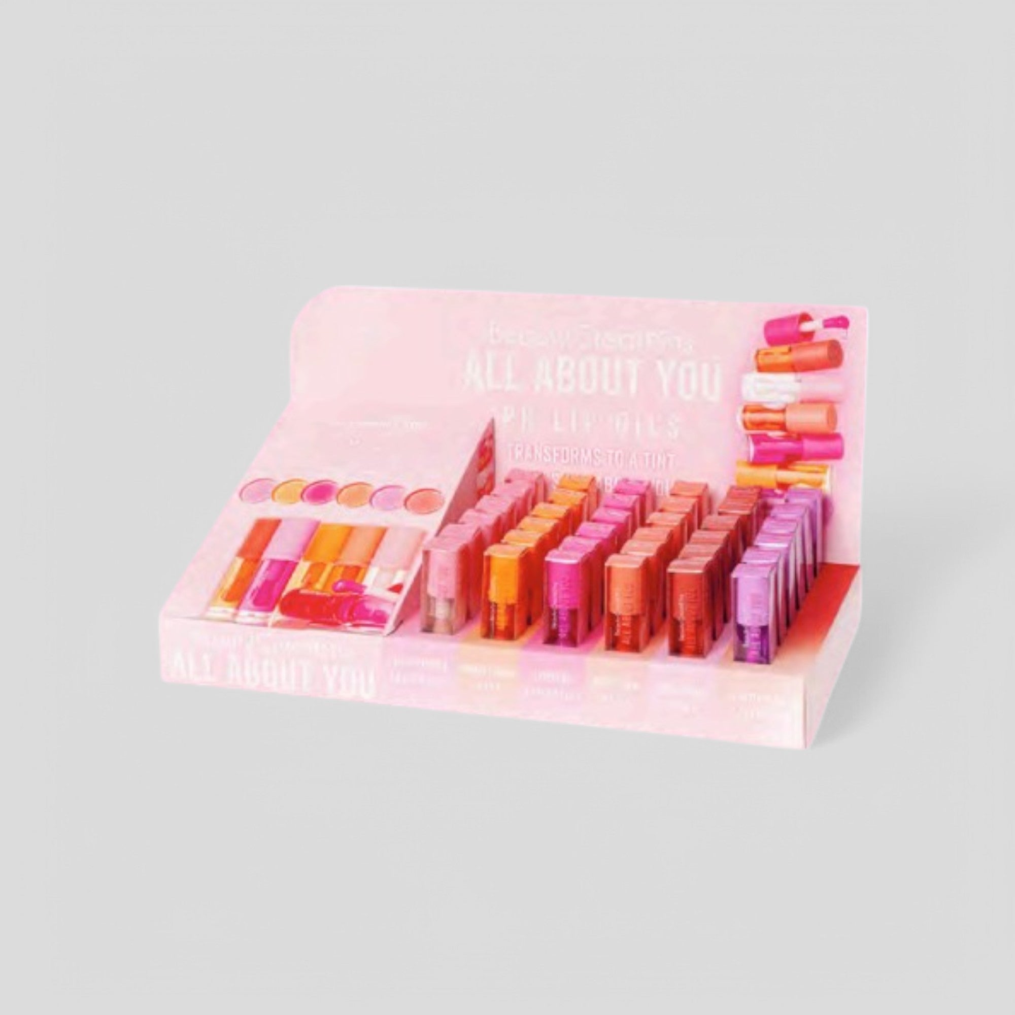 HEB-LOD All About You PH Lip Oils Display - Beauty Creations