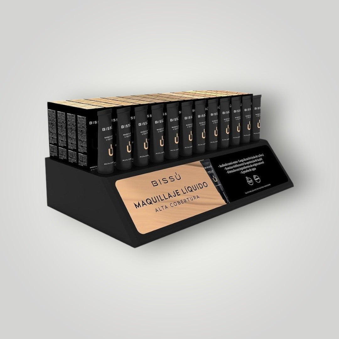 DISPLAY MAQUILLAJE LÍQUIDO ALTA COBERTURA | BISSÚ