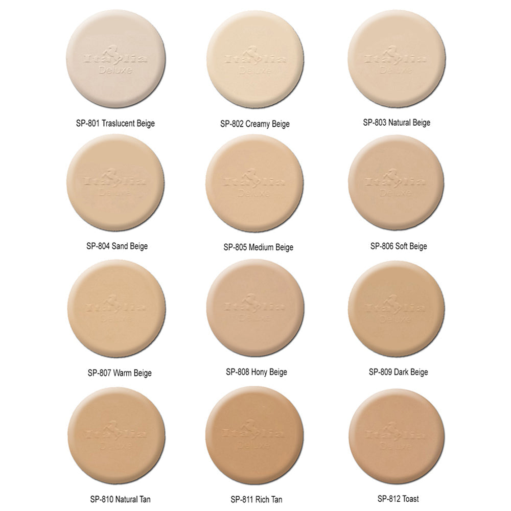 Silver Pressed Foundation Powder - Polvo Compacto 3 Piezas | Italia Deluxe