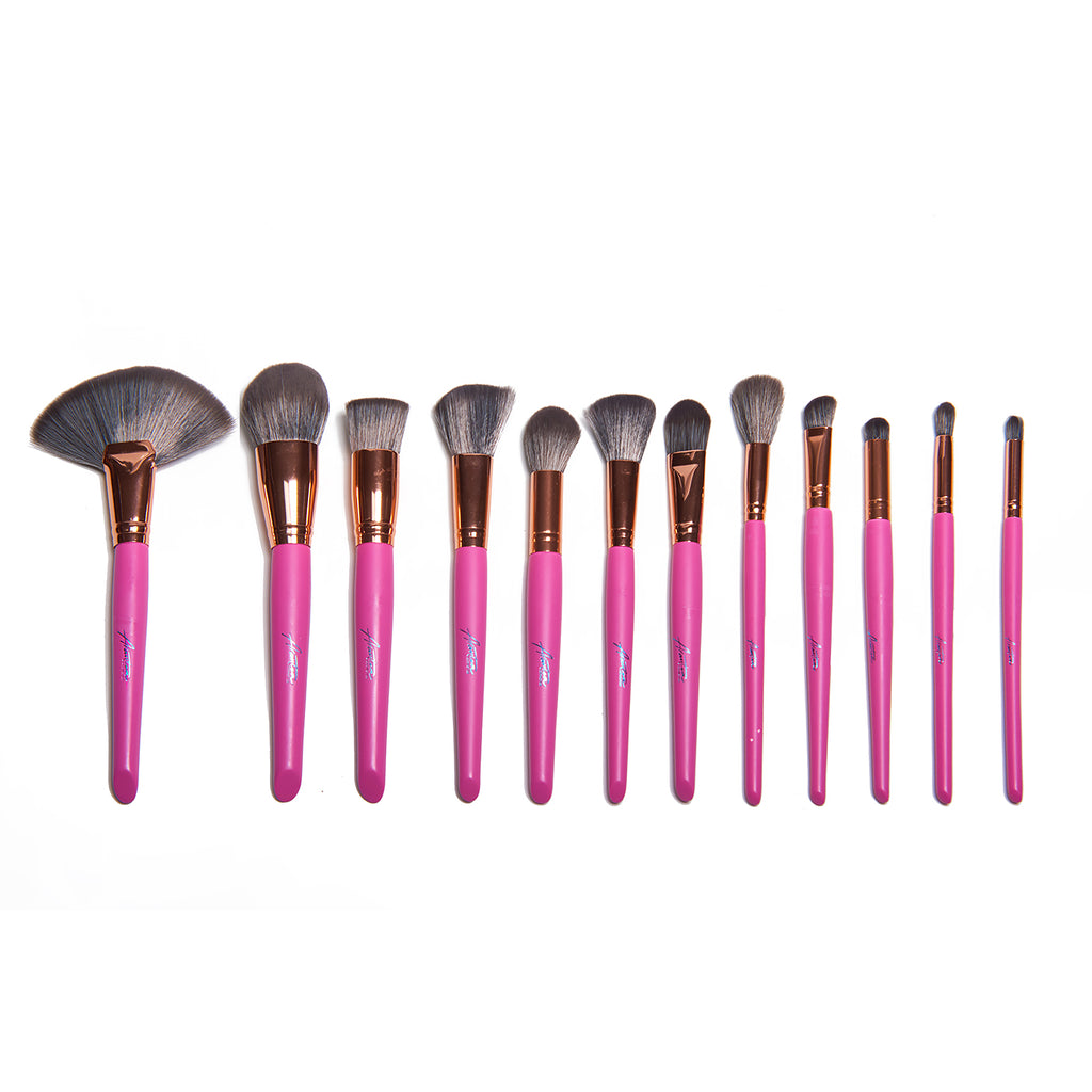 BRONZED PINK Set 24 Brochas con Estuche | Arantza Cosmetics