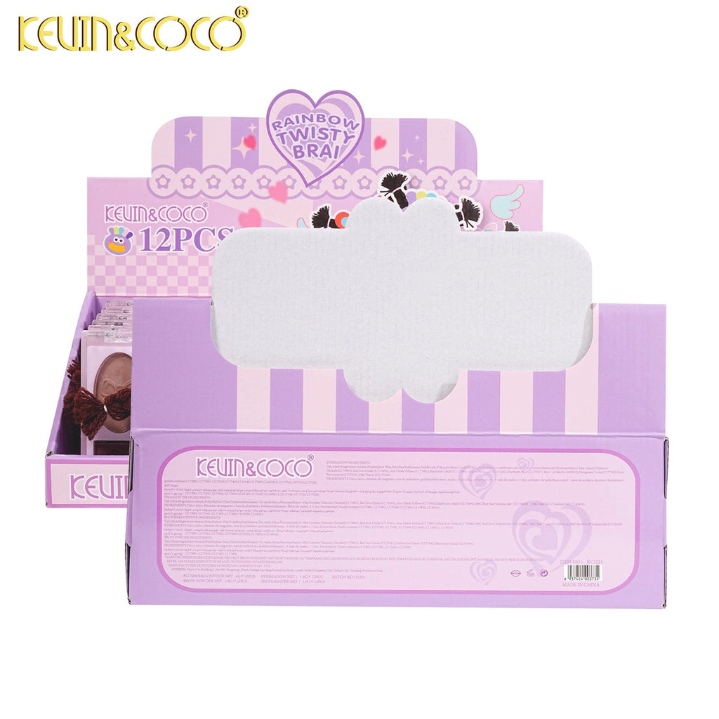 RAINBOW TWISTY BRAI PURPLE DISPLAY  - KEVIN & COCO