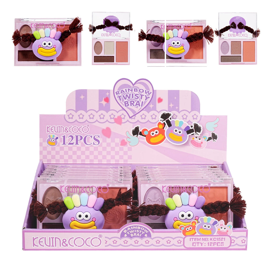 RAINBOW TWISTY BRAI PURPLE DISPLAY  - KEVIN & COCO