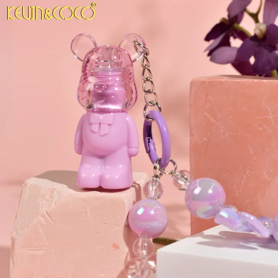 LABIAL ATERCIOPELADO DE OSITO CON CADENA- 12 PIEZAS (KC248933) | Kevin & Coco