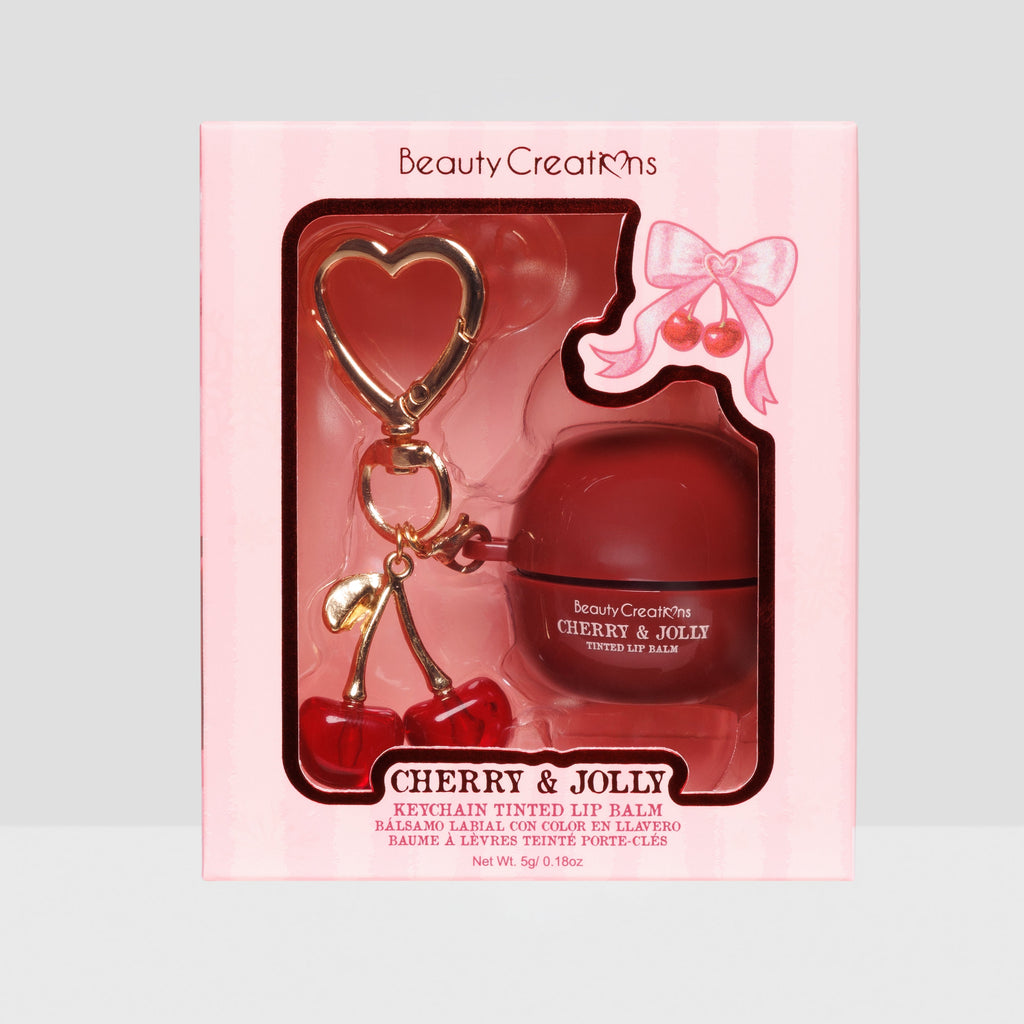 ***PREORDEN*** Beauty Creations XMAS - Llavero Balsamo Labial Con Color - Cherry & Jolly