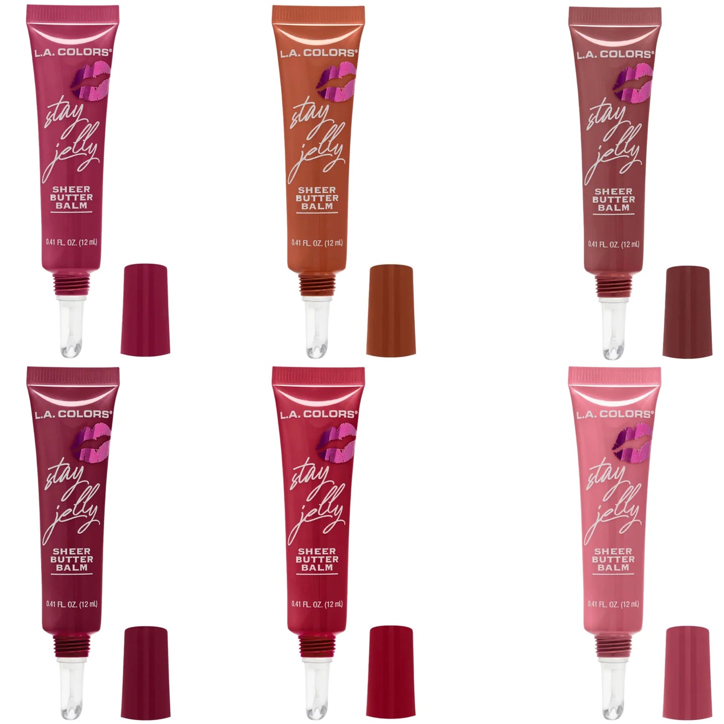 Bálsamo Butter Stay Jelly Sheer DISPLAY - L.A. Colors