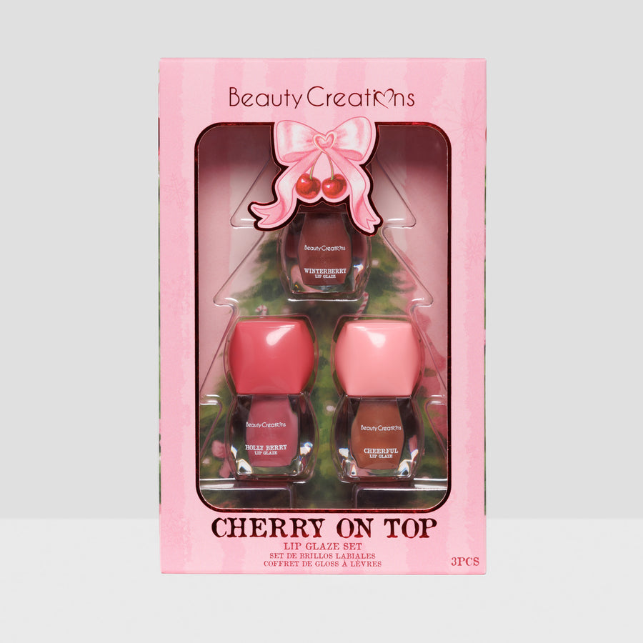 ***PREORDEN*** Beauty Creations XMAS -Cherry on Top Lip Glaze Set