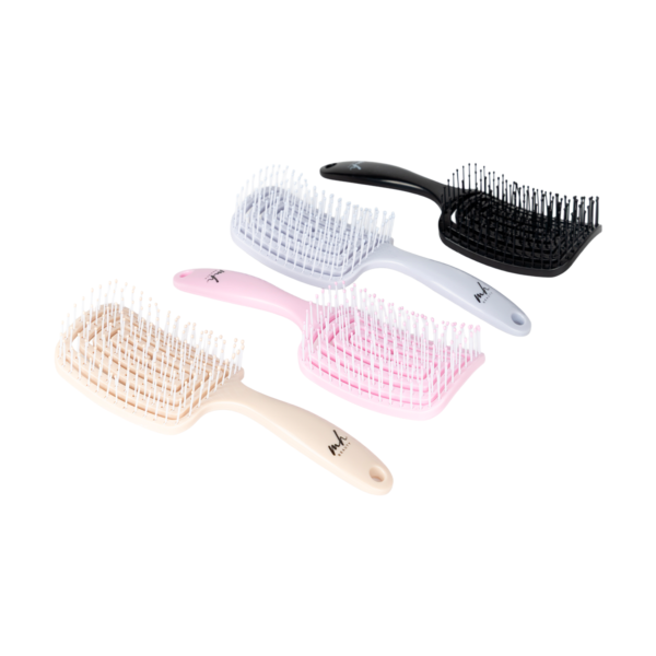 SET DE CEPILLO FLEXIBLE PARA DESENREDAR MINI SPRING SET 12 PCS - MH BEAUTY