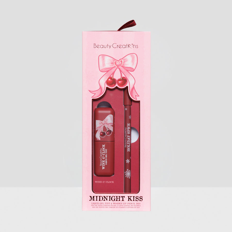 ***PREORDEN*** Beauty Creations XMAS - Tinta de Labios en Gel + Lápiz Delineador - Midnight Kiss