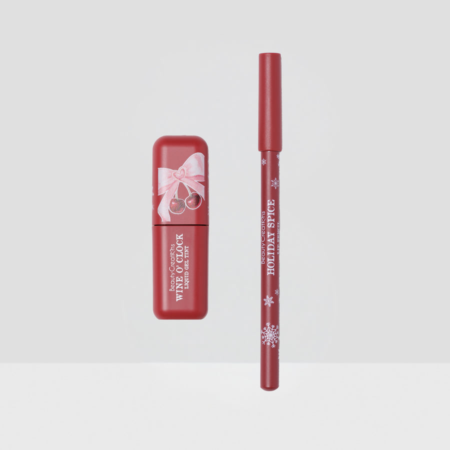 ***PREORDEN*** Beauty Creations XMAS - Tinta de Labios en Gel + Lápiz Delineador - Midnight Kiss
