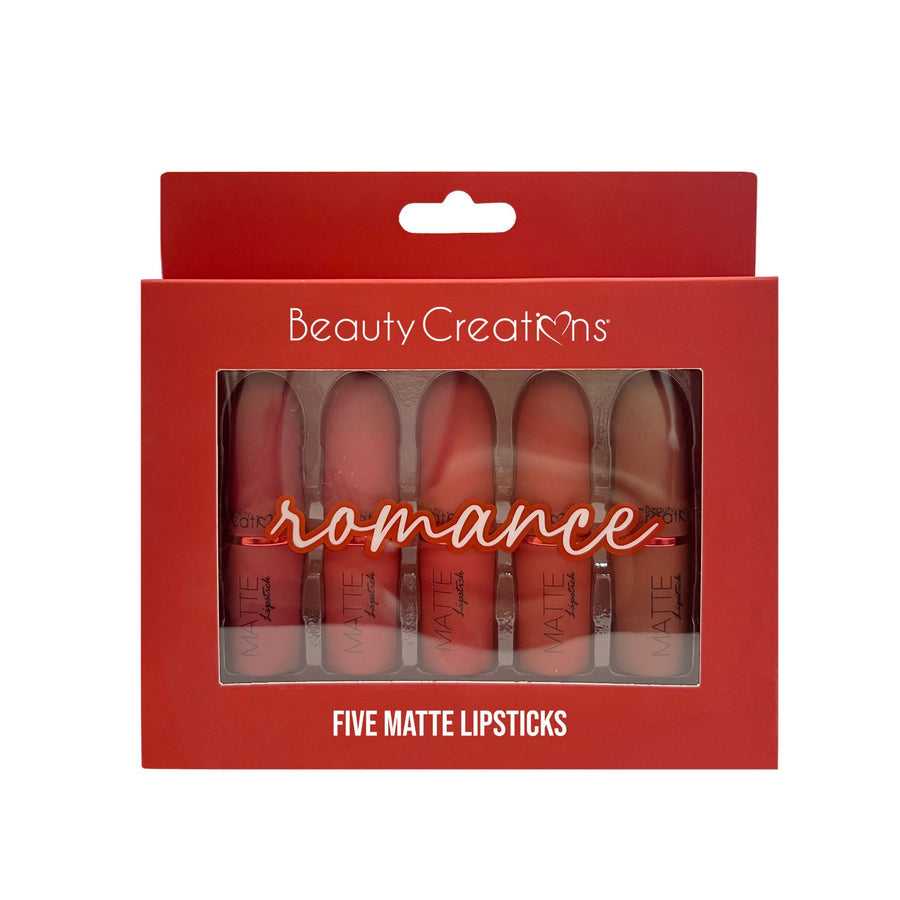 ROMANCE FIVE MATTE LIPSTICKS| BEAUTY CREATIONS