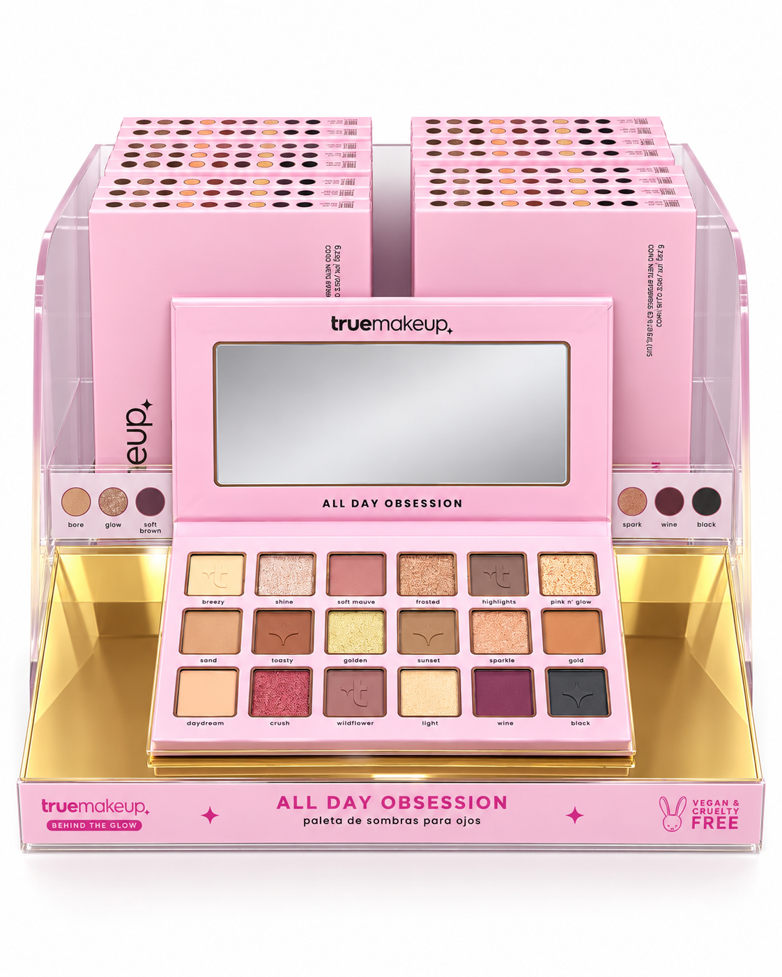 EXHIBIDOR PALETA DE SOMBRAS | TRUE MAKEUP