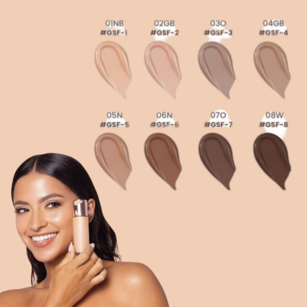 *** PRE ORDEN *** Flawless Stay Glowy Skin Filter - Base Líquida Glowy Skin Filter Display| Beauty Creations
