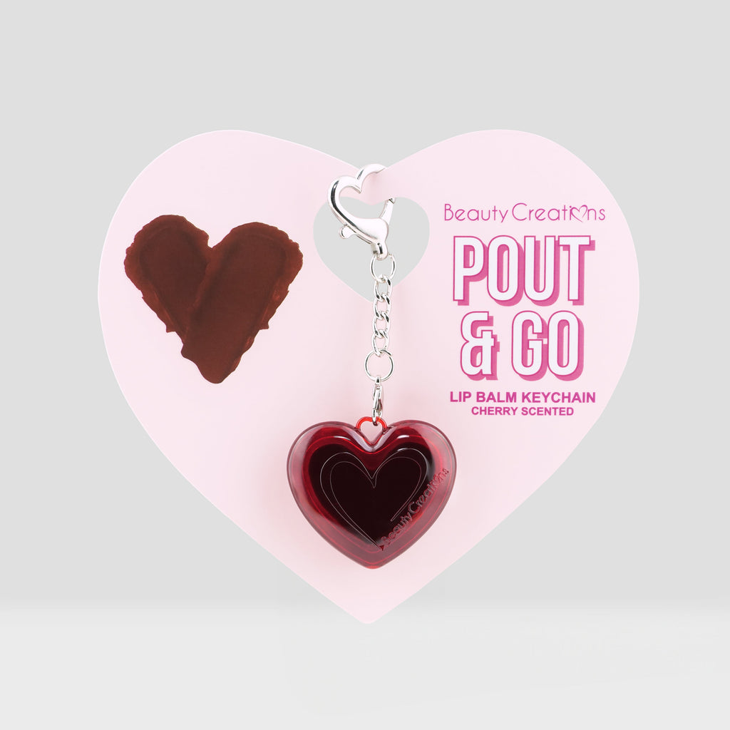 Pout & Go - Llaveros Con Bálsamo Labial - CEREZA - Beauty Creations