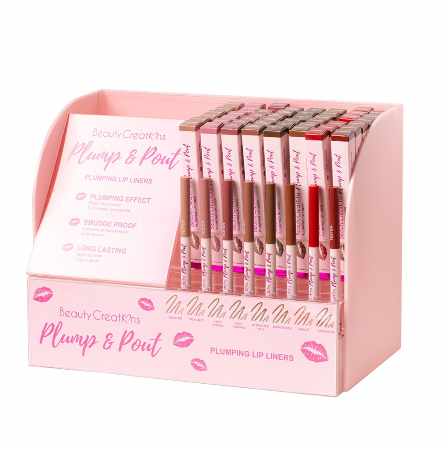 PLUMP & POUT LINER DISPLAY -BEAUTY CREATIONS