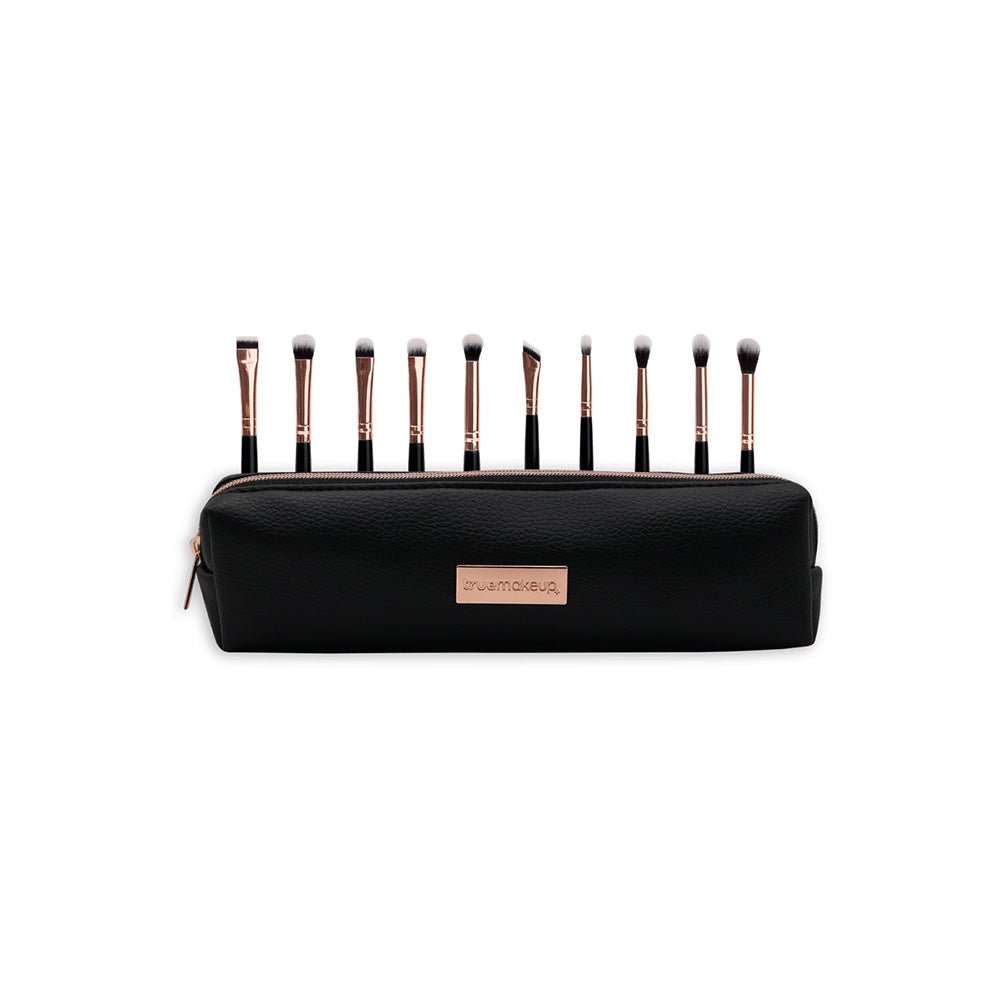 Set de 10 Brochas Para Ojos - TRUE MAKEUP