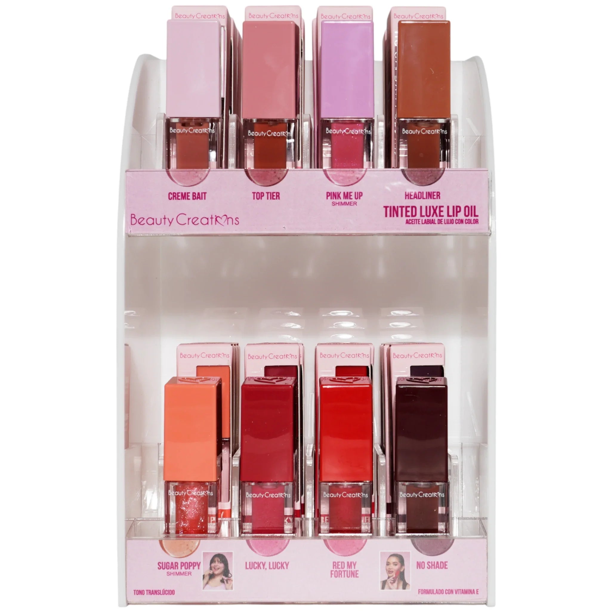 TINTED LUXE LIP OIL - ACEITE Y TINTAS PARA LABIOS | BEAUTY CREATIONS