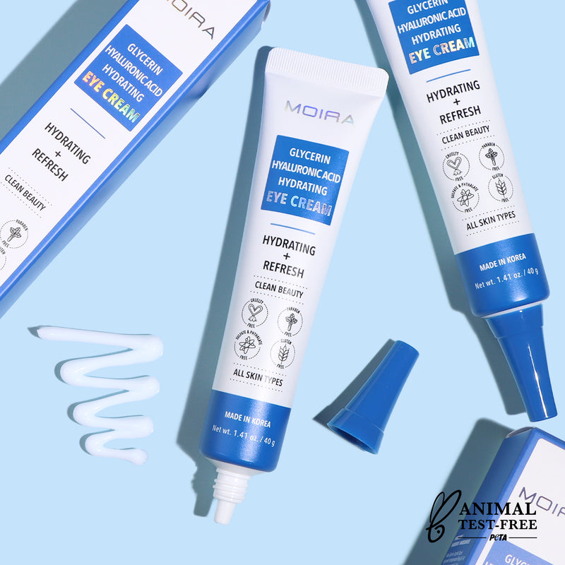 GLYCERIN HYALURONIC ACID HYDRATING EYE CREAM - MOIRA COSMETICS