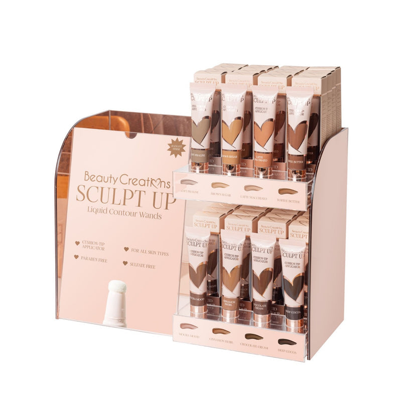 Flawless Stay Sculpt Up Wands Acrylic Display - Contorno Liquido Exhibidor - Beauty Creations