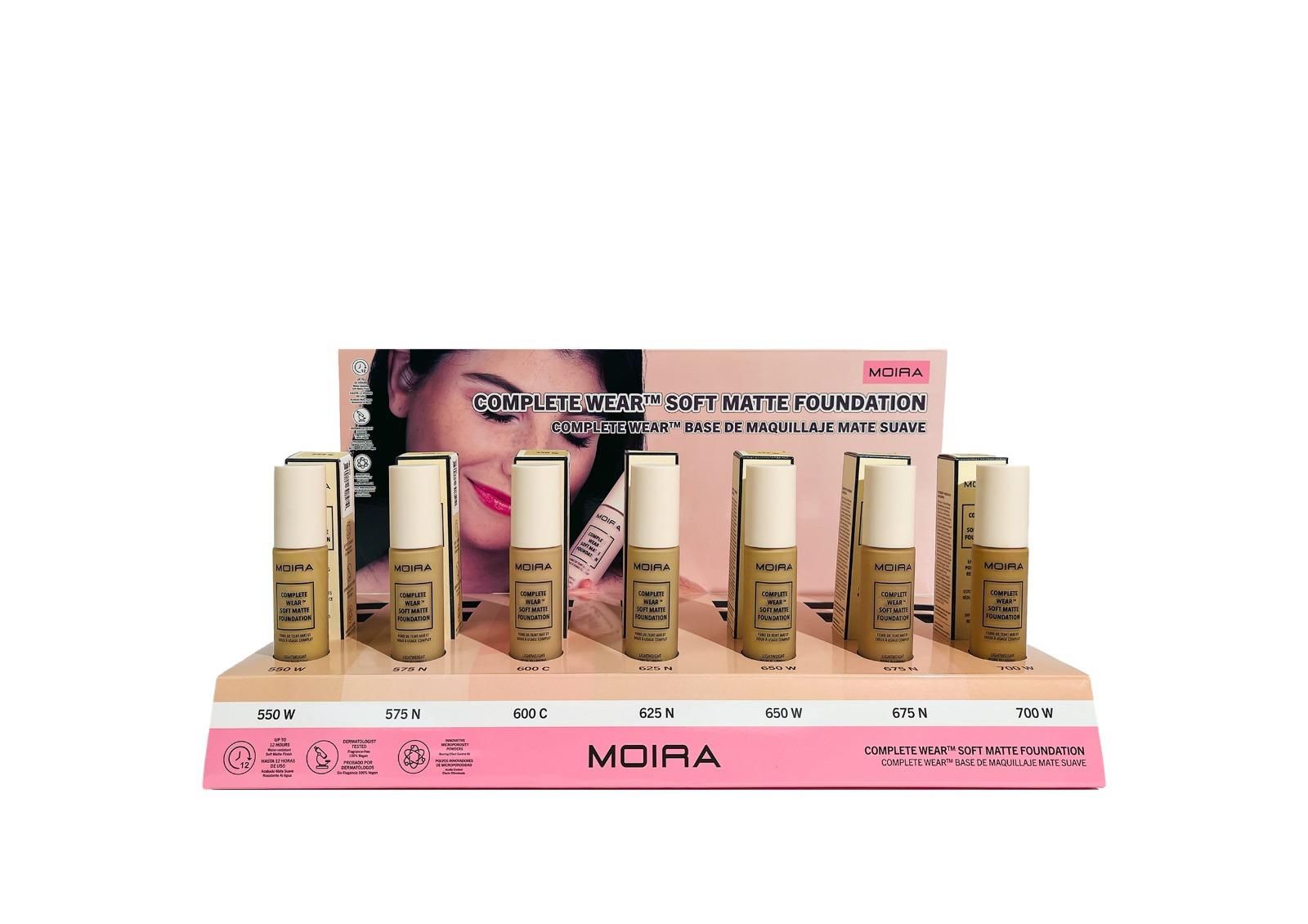 Complete Wear™ Soft Matte Foundation DISPLAY 550 - 700 - MOIRA COSMETICS
